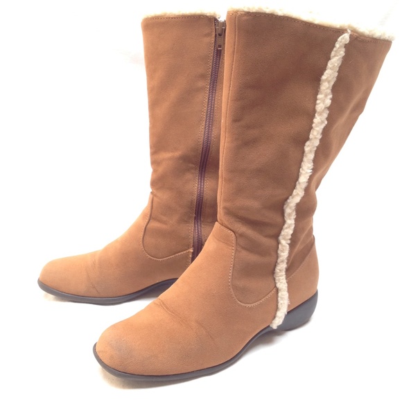 Karen Scott Shoes - KAREN SCOTT Chestnut Kimi Faux Suede & Shearling 7